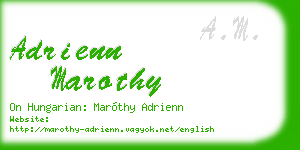 adrienn marothy business card