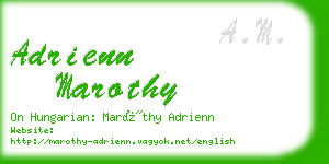 adrienn marothy business card